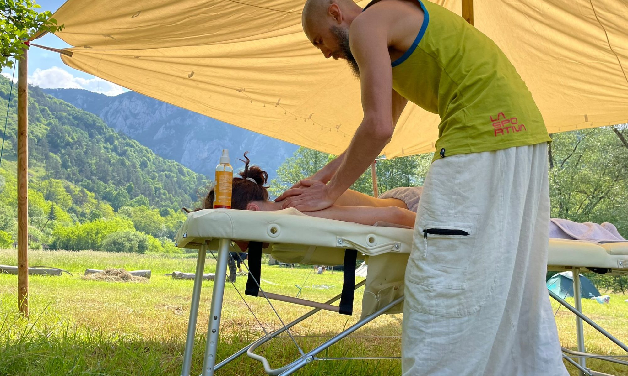 Relaxation with a therapeutic massage